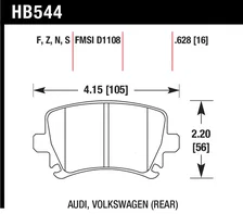 Rear Performance Ceramic Disc Brake Pad image 2