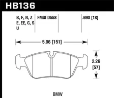 Performance Ceramic Disc Brake Pad for BMW image 2