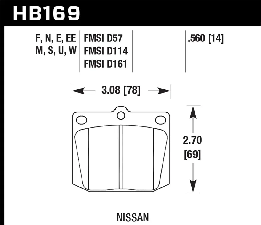 Front HPS 5.0 Disc Brake Pad