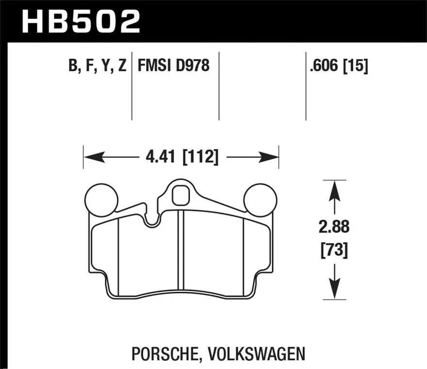 Rear HPS 5.0 Disc Brake Pad