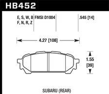 Rear HPS Disc Brake Pad image 2