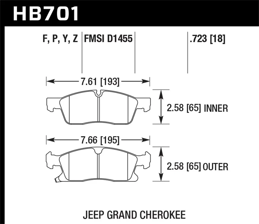 Front LTS Disc Brake Pad