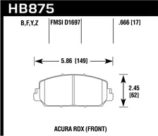 Front Performance Ceramic Disc Brake Pad image 2
