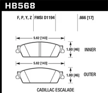 Rear HPS Disc Brake Pad image 2