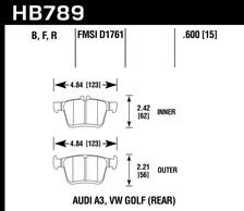 Rear Performance Ceramic Disc Brake Pad image 2