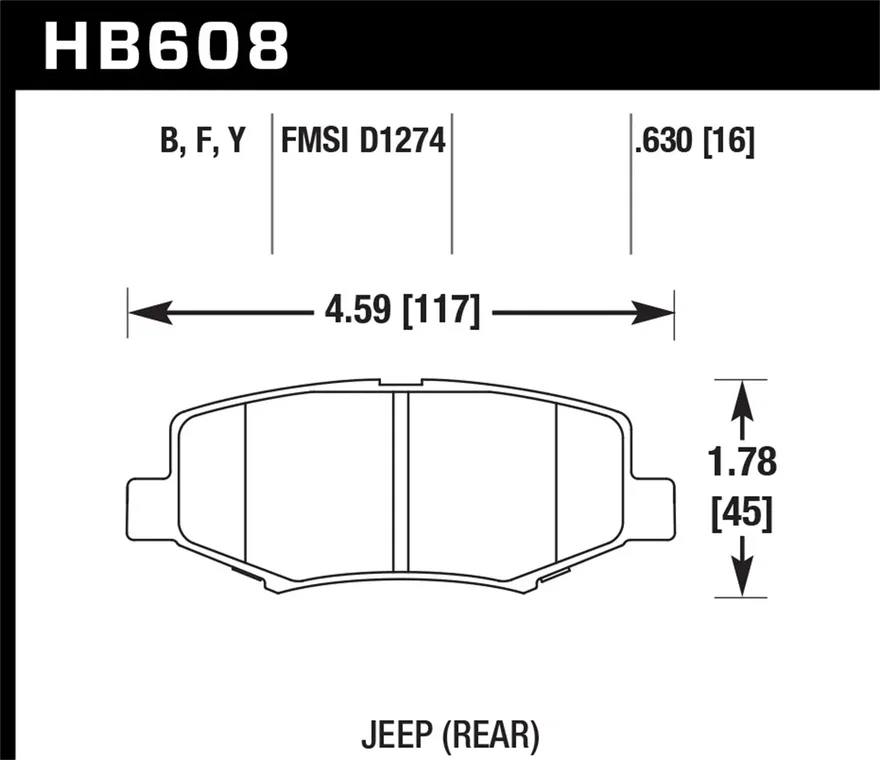 Rear LTS Disc Brake Pad