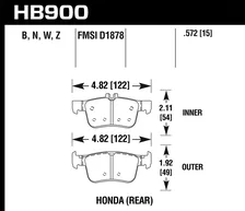 Rear HP Plus Disc Brake Pad image 2