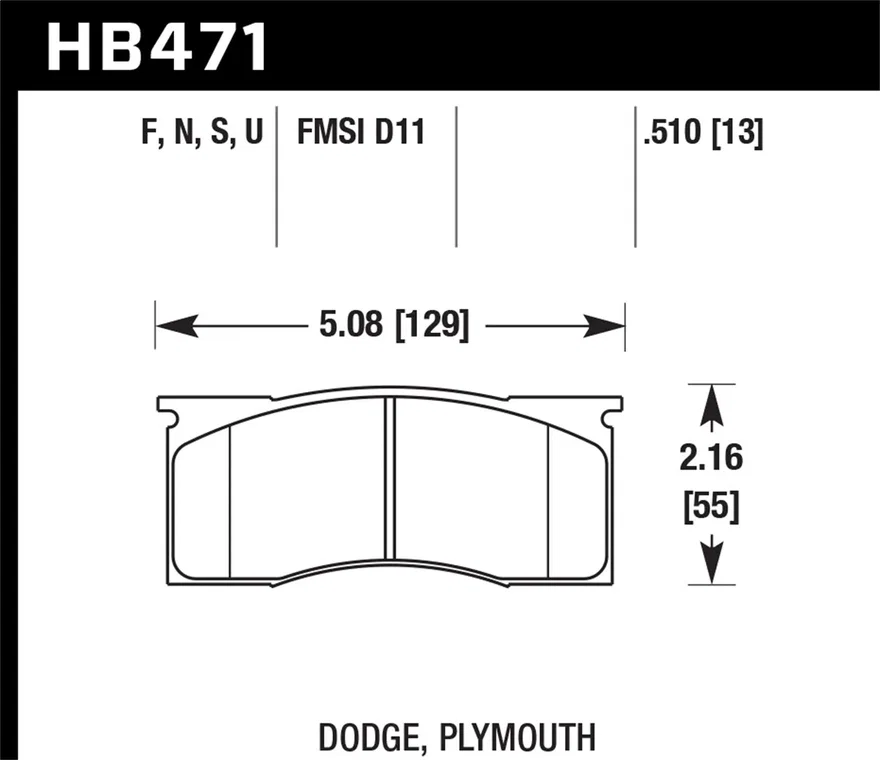 Front HPS 5.0 Disc Brake Pad