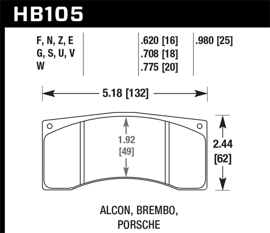 DTC-70 Disc Brake Pad