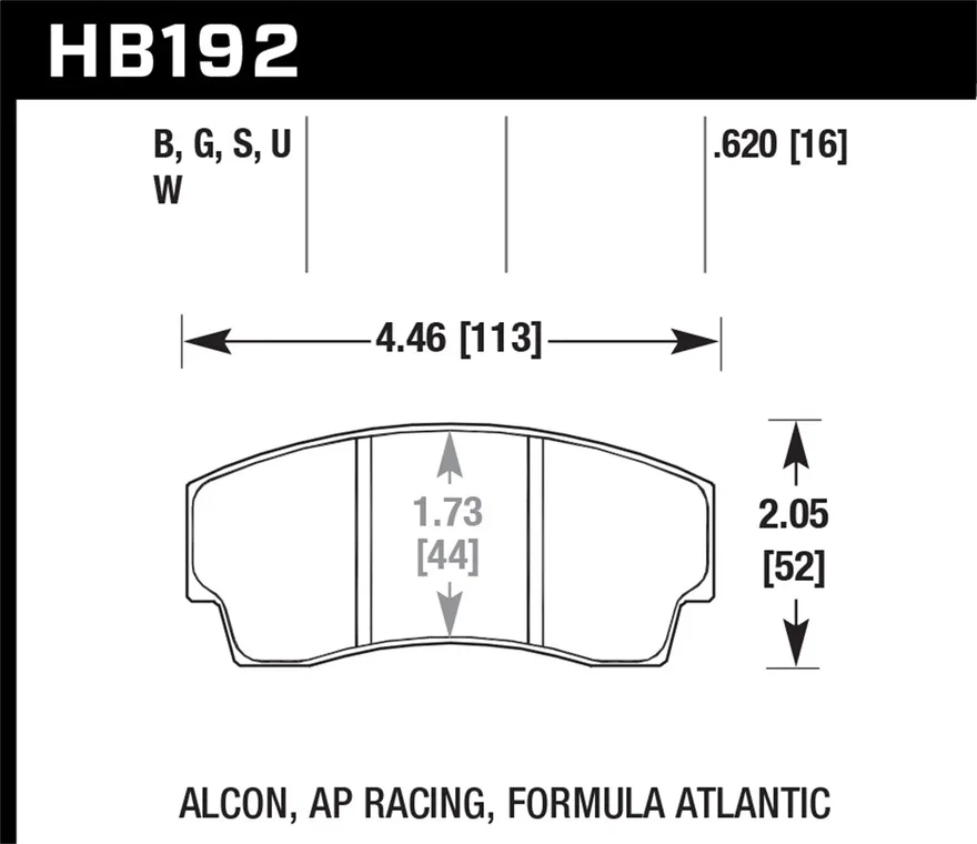 DTC-60 Disc Brake Pad