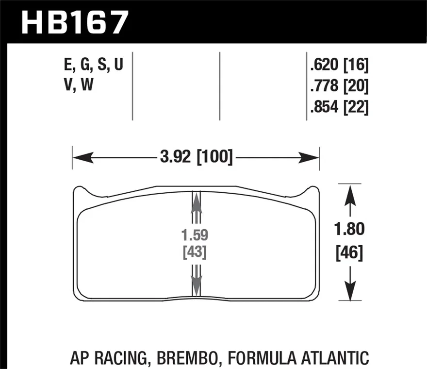 DTC-60 Disc Brake Pad