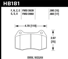 Front HPS Disc Brake Pad image 2