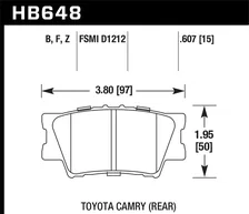 Rear HPS Disc Brake Pad image 2