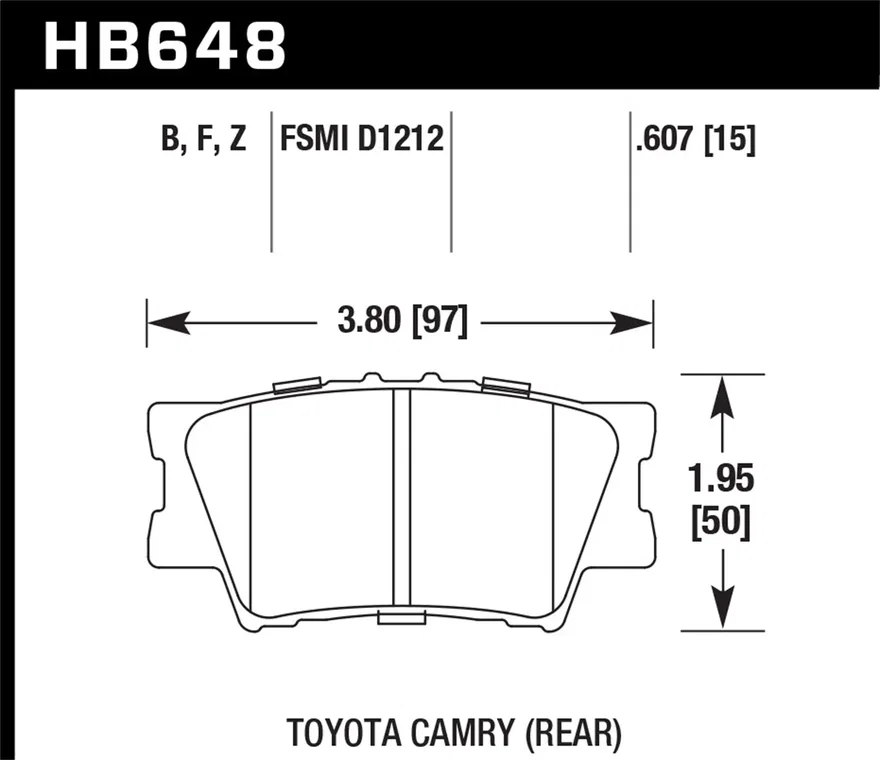 Rear HPS 5.0 Disc Brake Pad
