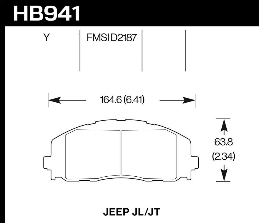 Front LTS Disc Brake Pad for Jeep Gladiator