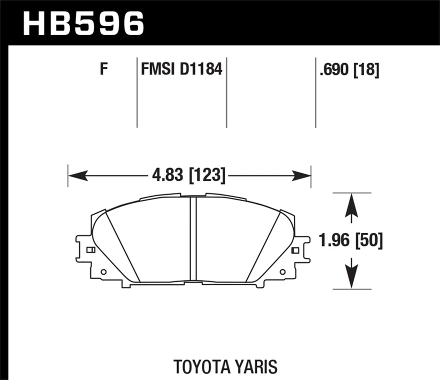Front HPS 5.0 Disc Brake Pad