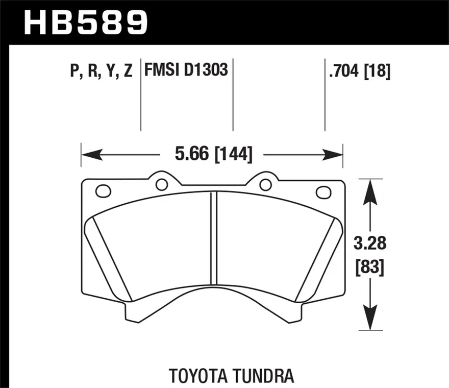 Front SuperDuty Disc Brake Pad