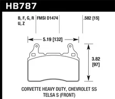 Front Performance Ceramic Disc Brake Pad image 2