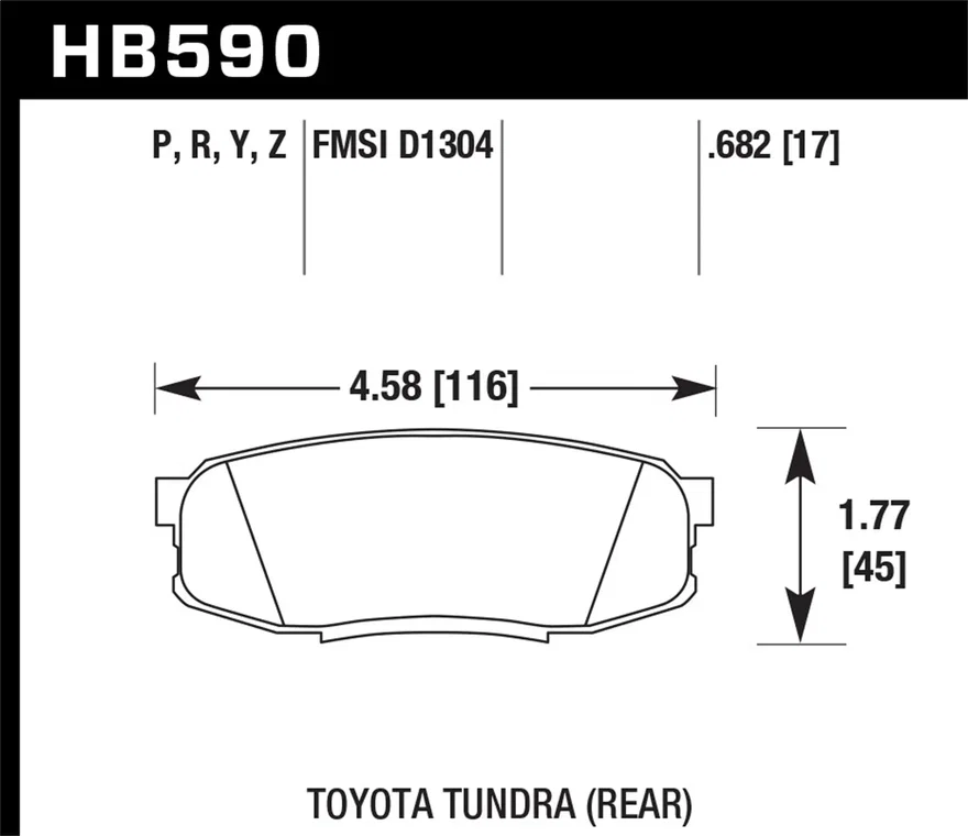 Rear LTS Disc Brake Pad