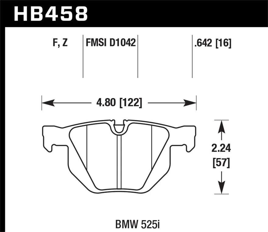 Rear HPS 5.0 Disc Brake Pad for BMW