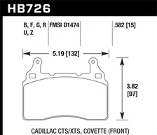 Front Performance Ceramic Disc Brake Pad image 2