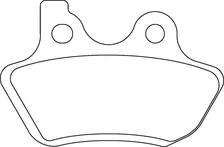 Rear Sintered Metallic Disc Brake Pads for Harley-Davidson image 3