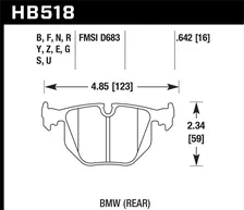 Rear Performance Ceramic Disc Brake Pad image 2