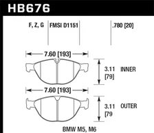 Front Performance Ceramic Disc Brake Pad for BMW image 2