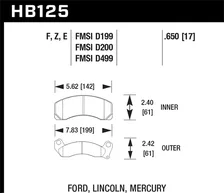Front HPS Disc Brake Pad image 2