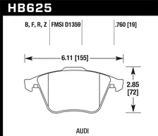 Front HPS Disc Brake Pad image 2