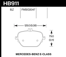 Rear Performance Ceramic Disc Brake Pad for Mercedes-Benz image 2