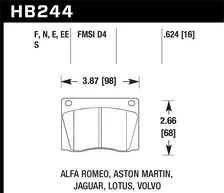 Front Blue 9012 Disc Brake Pad for Jaguar image 2
