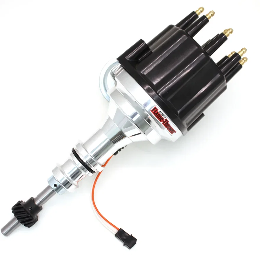 Dist Billet Mag Trig Ford SB Blk Male cap Vac Adv