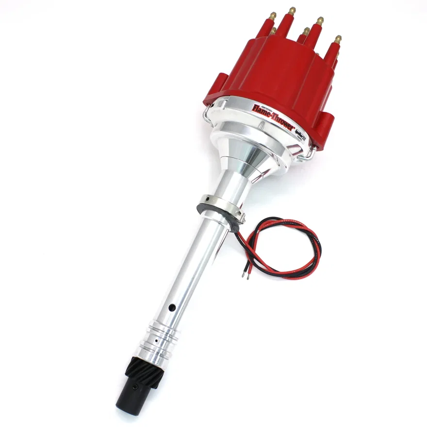 Dist Billet I3 Chevy SB/BB Slip Collar non-vac Red Cap