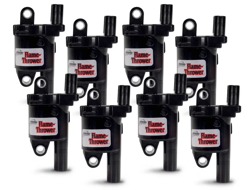 Coil Flame-Thrower GM Gem V LT1 Round; Set of 8; 2014-2020 for Chevrolet