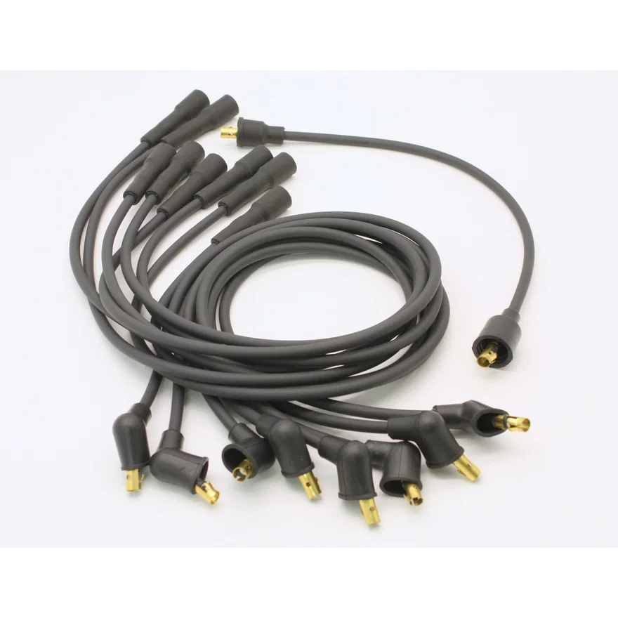 Flame-Thrower Spark Plug Wires 8 cyl Ford Custom Fit Black