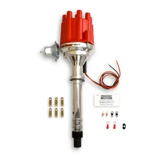 Dist Billet Chevy SB/BB red cap image 1