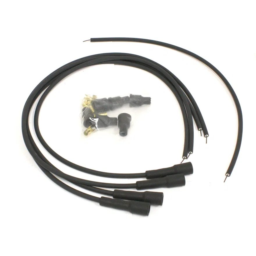 Wires, 4 cyl Univ 7MM 180 Deg black