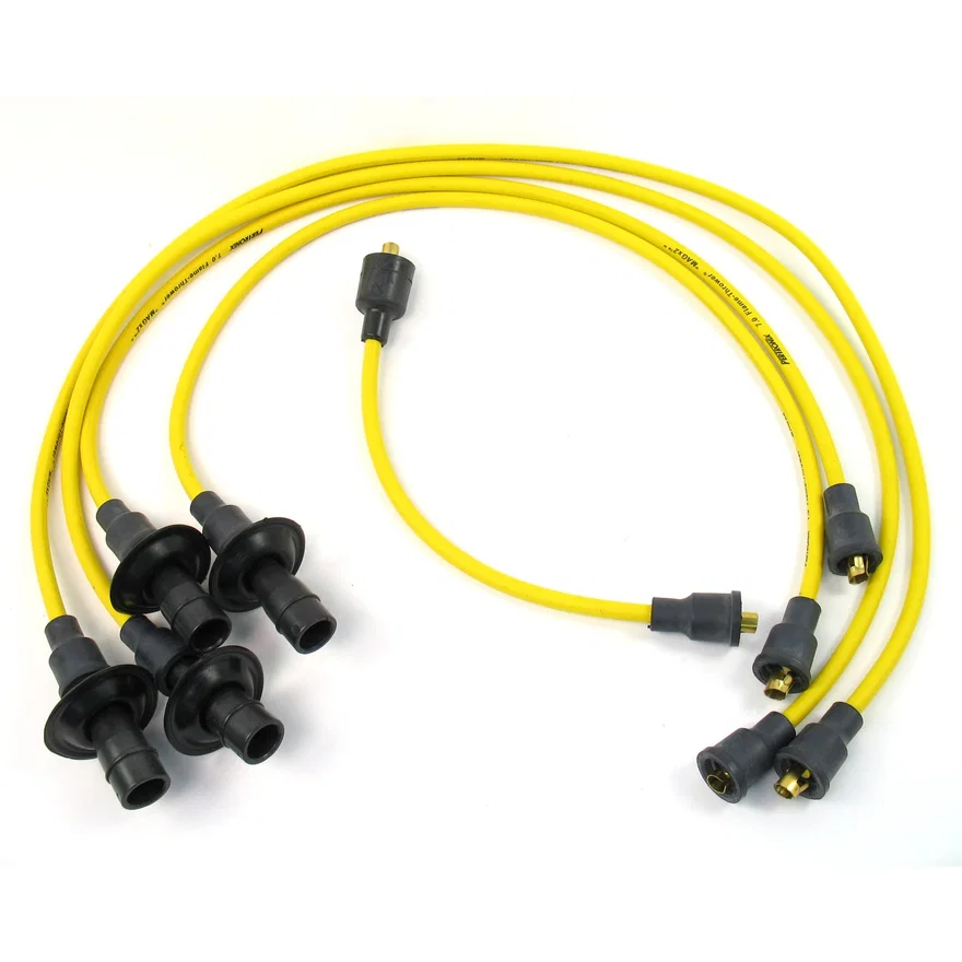 Flame-Thrower Spark Plug Wires 4 cyl VW Custom Fit Yellow