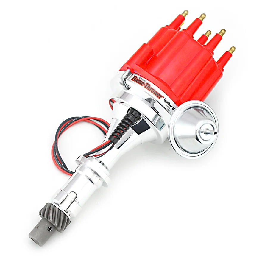 Dist Billet Pontiac V8  Vac Red Male Cap