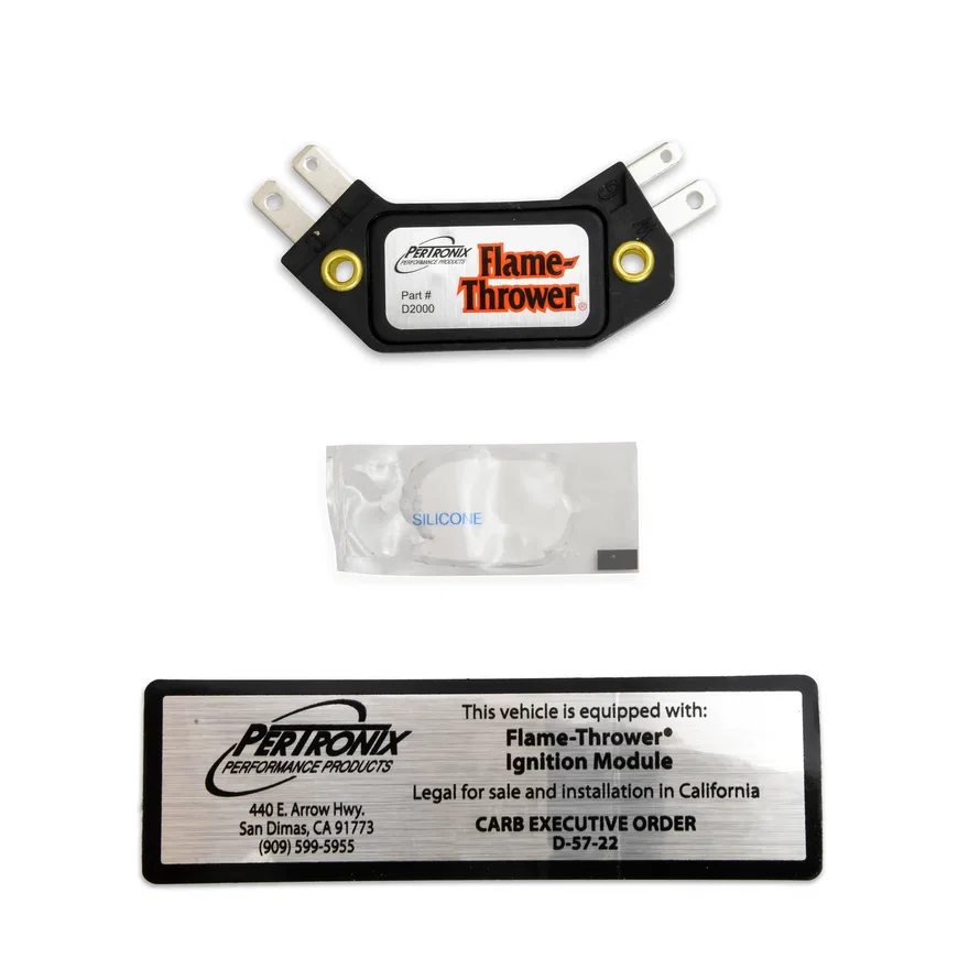 FLAME-THROWER 4-PIN HEI MODULE. REPLACMENT MODULE FOR ALL FLAME-THROWER HEI STREET / STRIP DISTRIBUTORS. ALSO COMPATIBLE WITH GM 8-CYLINDER HEI DISTRIBUTORS
