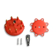 D4001 Flame-Thrower HEI Distributor Cap and Rotor Kit Red image 1