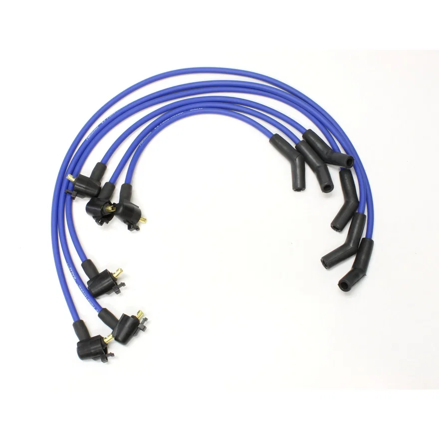 Flame-Thrower Spark Plug Wires 6 cyl 8mm 90-96 4.0L Ranger/Explorer Blue for Ford
