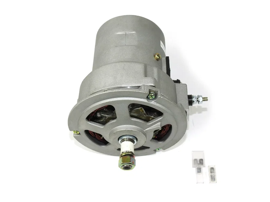 VW 90 AMP alternator allows the use of high current draw electrical accessories. A direct bolt-on replacement for air cooled Volkswagens.  Internally regulated for excellent output at idle