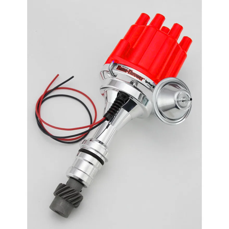Dist Billet Oldsmobile V8 Vac Red Cap