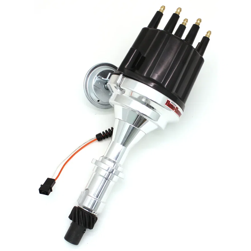 Dist Billet Mag Trig Pontiac 301-455  Blk Male cap Vac Adv