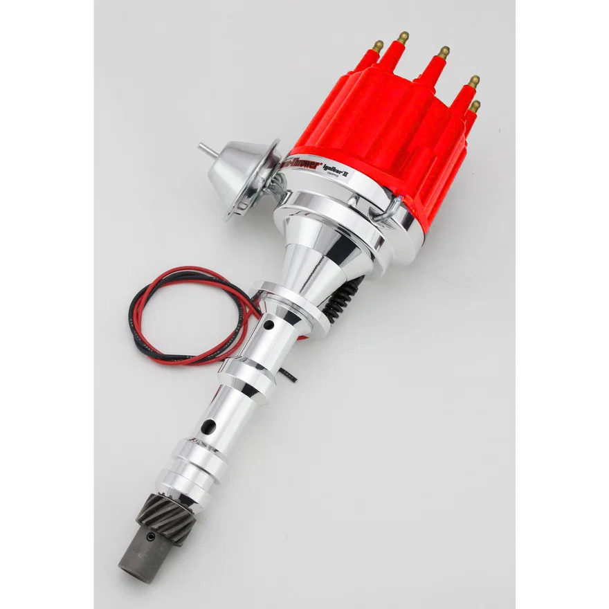 Dist Billet Chevy 409 Vac Red Male Cap