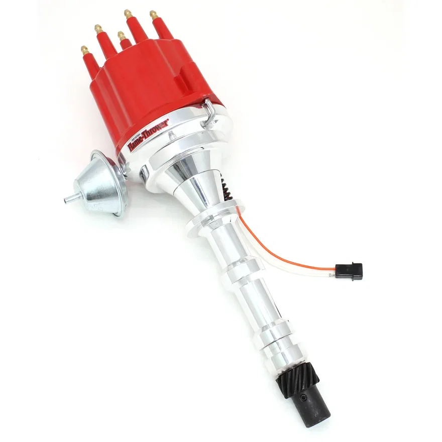 Dist Billet Mag Trig Chevy 348-409 Red Male cap Vac Adv