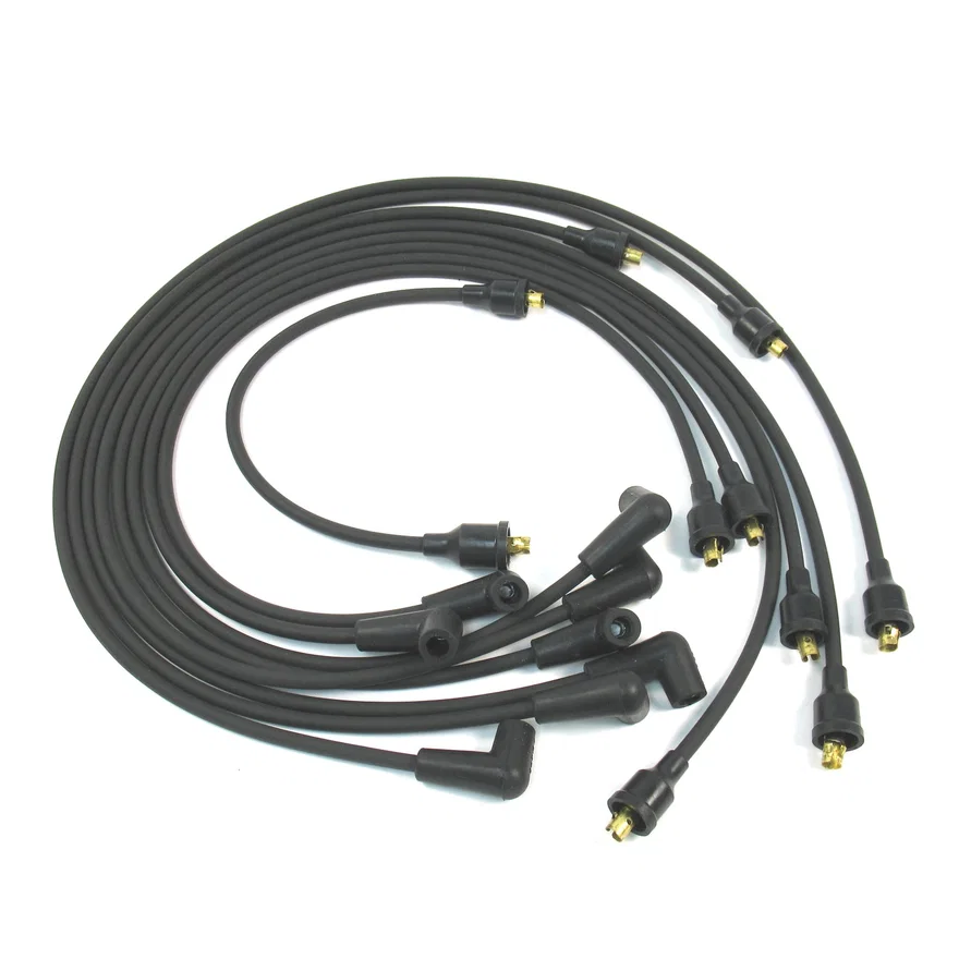 Flame-Thrower Spark Plug Wires 8 cyl GM Custom Fit Black