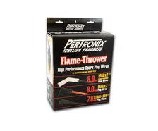 808224HT Flame-Thrower Spark Plug Wires GM LS 8 cyl 45 Black Ceramic Boots; 8MM Black wire image 6